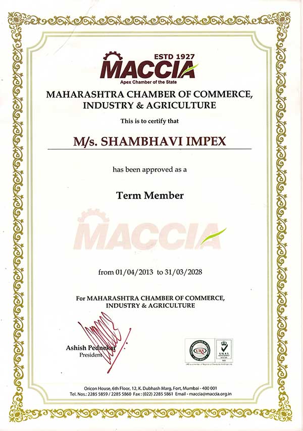 MACCAI Certificate